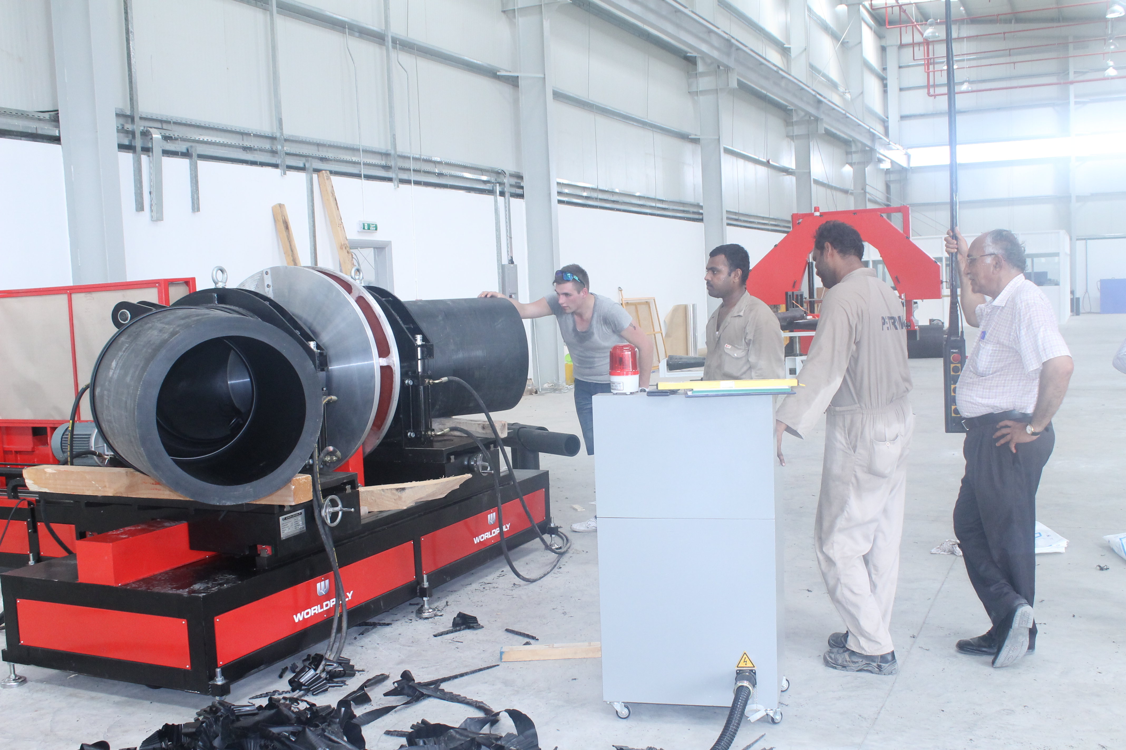 Polywelder butt welding workshop machine